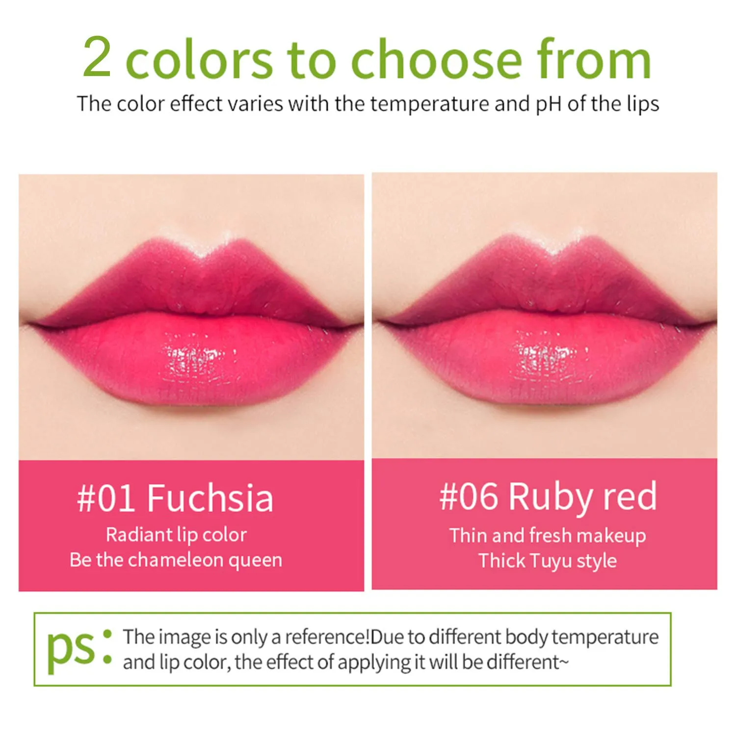 2 Packs Aloe Vera Lipstick , Kaynest Lips Moisturizer Long Lasting Nutritious Lip Balm Magic Temperature Color Change Lip Gloss (Set-A) Set-A