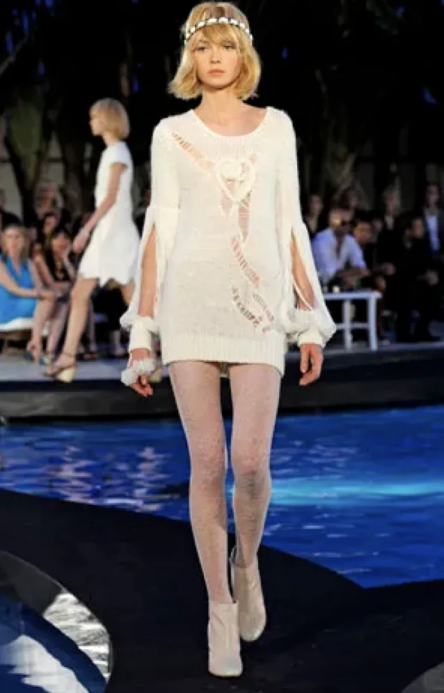 2009 Cruise Cream Silk Crochet Preowned Jumper