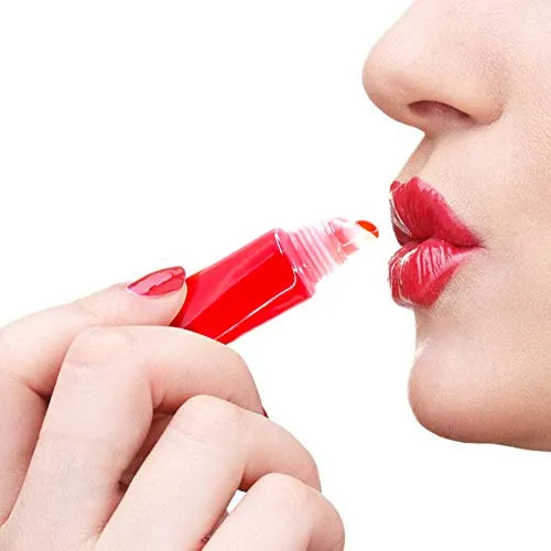 200PCS Refillable 10ml Lip Gloss Soft Tubes Clear Balm Refill Empty Cosmetic Container for DIY Base Glitter Pigment Powder with Free Syringe Cute Tag Labels Stickers Travel Toiletries (200PCS 10ML)