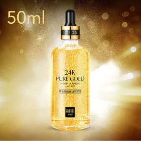 24k Yellow Gold Face Serum Anti Aging Serum Facial Lifting Collagen Essence Skin Care