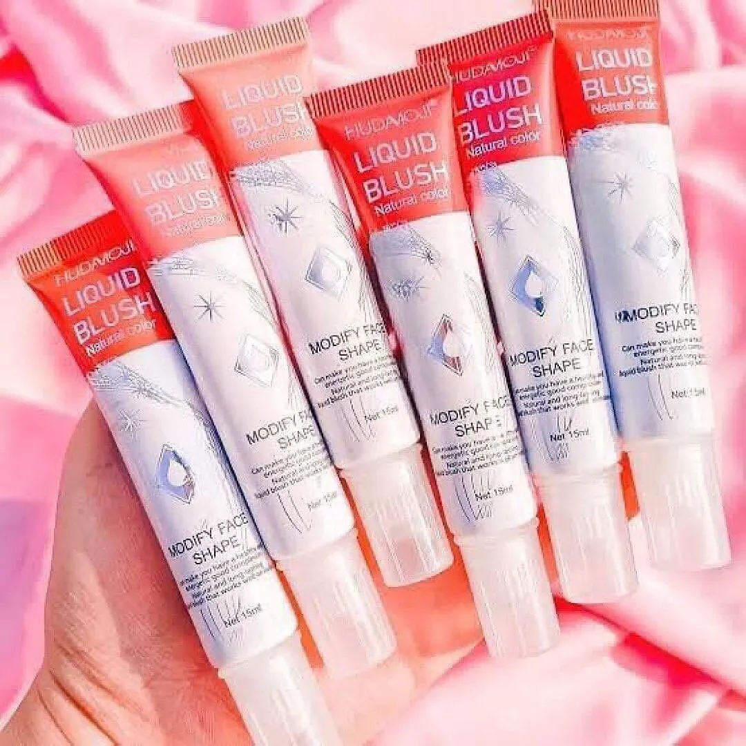 6pcs Creamy Matte Liquid Blush Highly Pigmented Waterproof Long-lasting Liquid Blush