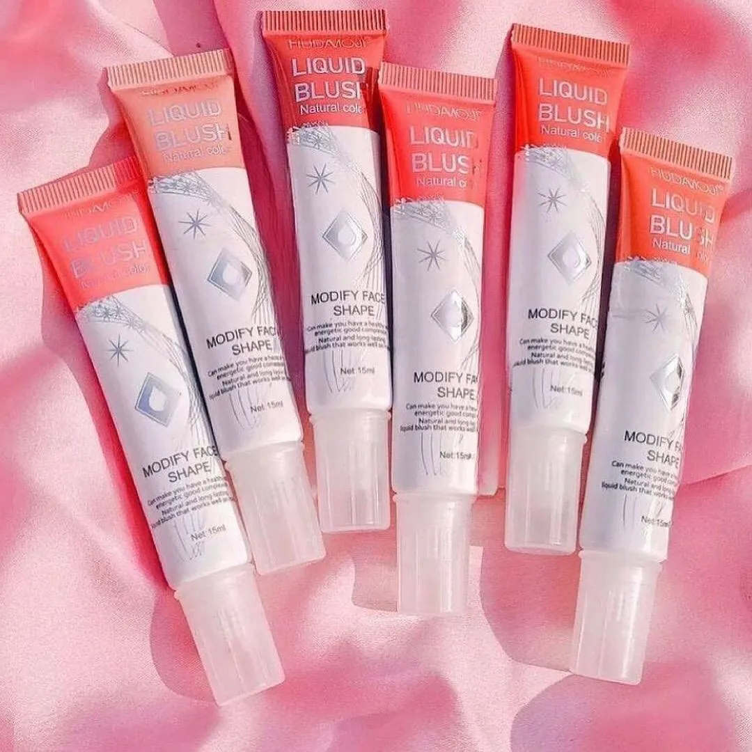 6pcs Creamy Matte Liquid Blush Highly Pigmented Waterproof Long-lasting Liquid Blush