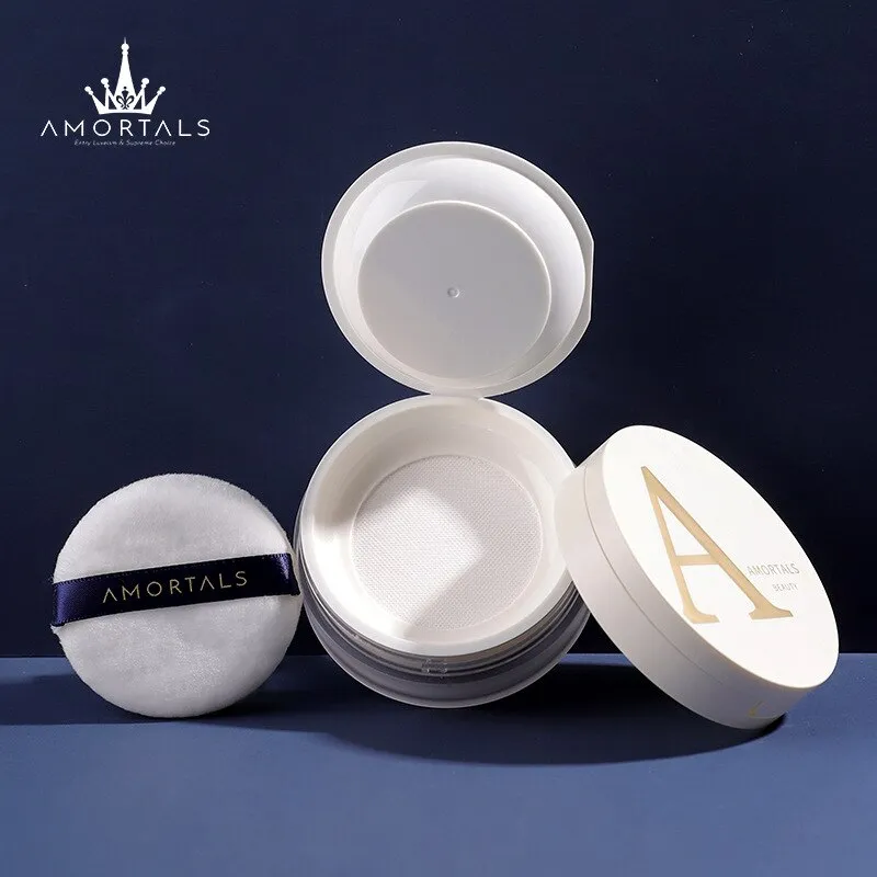 Amortals Extra Light Loose Clear Setting Foundation Powder Shimmer 104