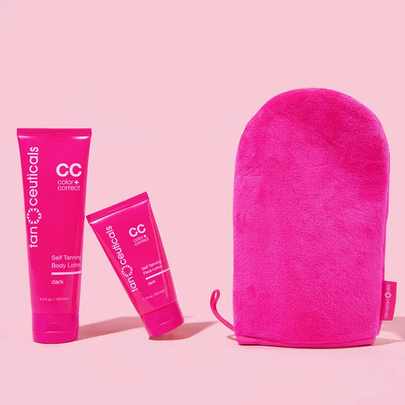 Body   Face CC Self Tanning Kit, Dark