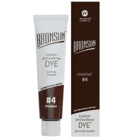 Bronsun Hybrid Lash & Brow Gel Dye - Original Formula - Chestnut #4 - 15 ml