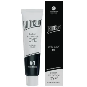 Bronsun Hybrid Lash & Brow Gel Dye - Original Formula - Deep Black #1 - 15 ml