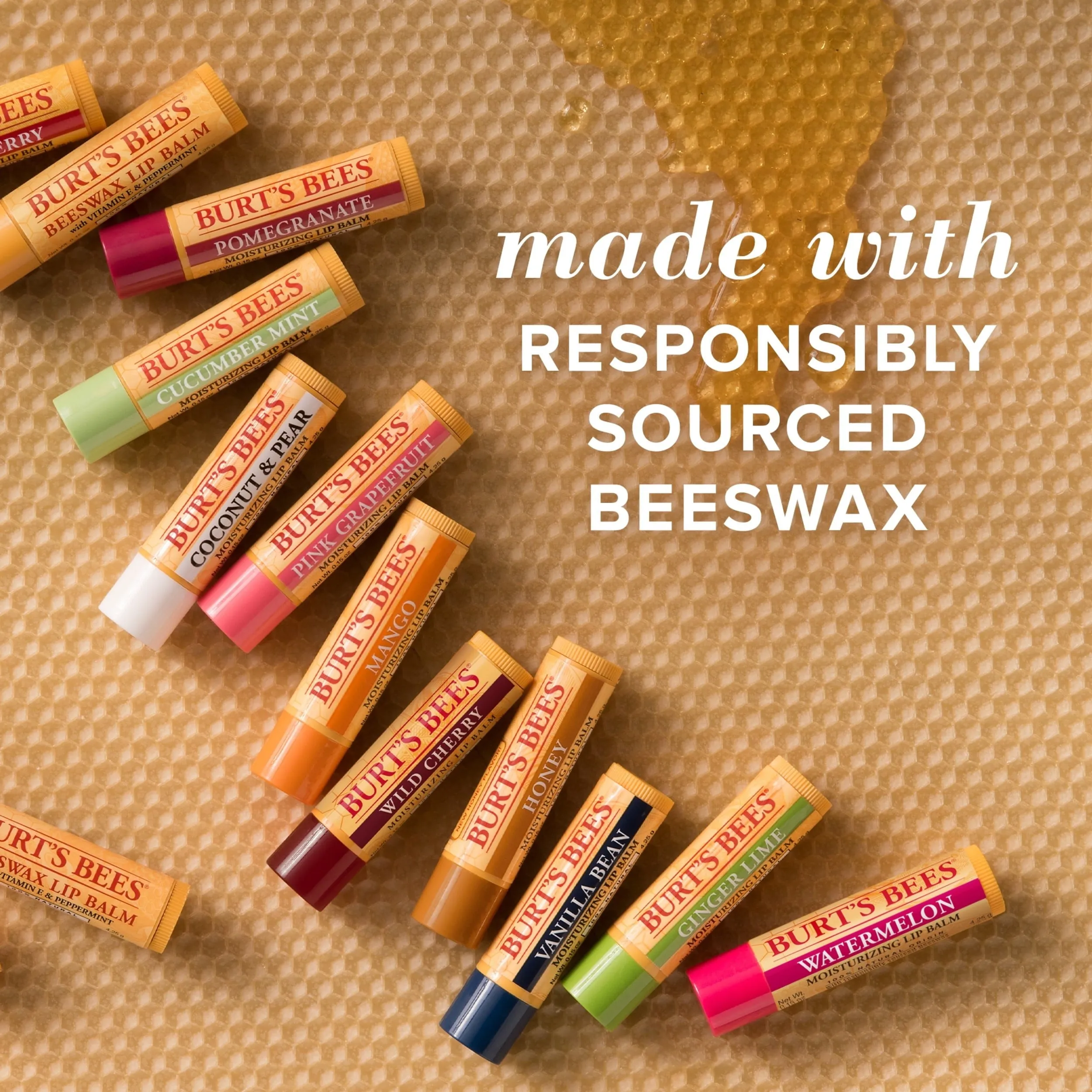 Burt's Bees Natural & Moisturizing Lip Balm, Hemp