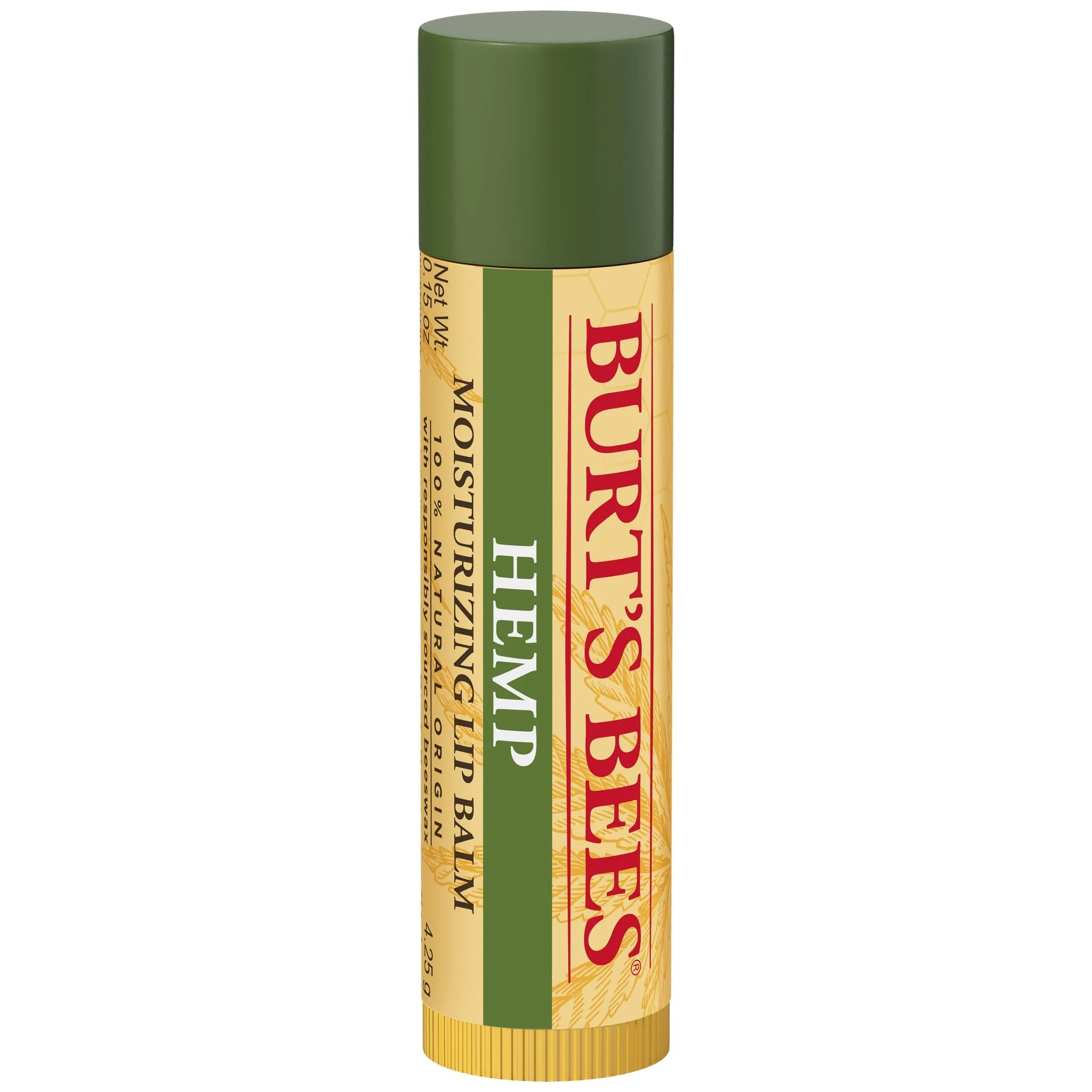 Burt's Bees Natural & Moisturizing Lip Balm, Hemp