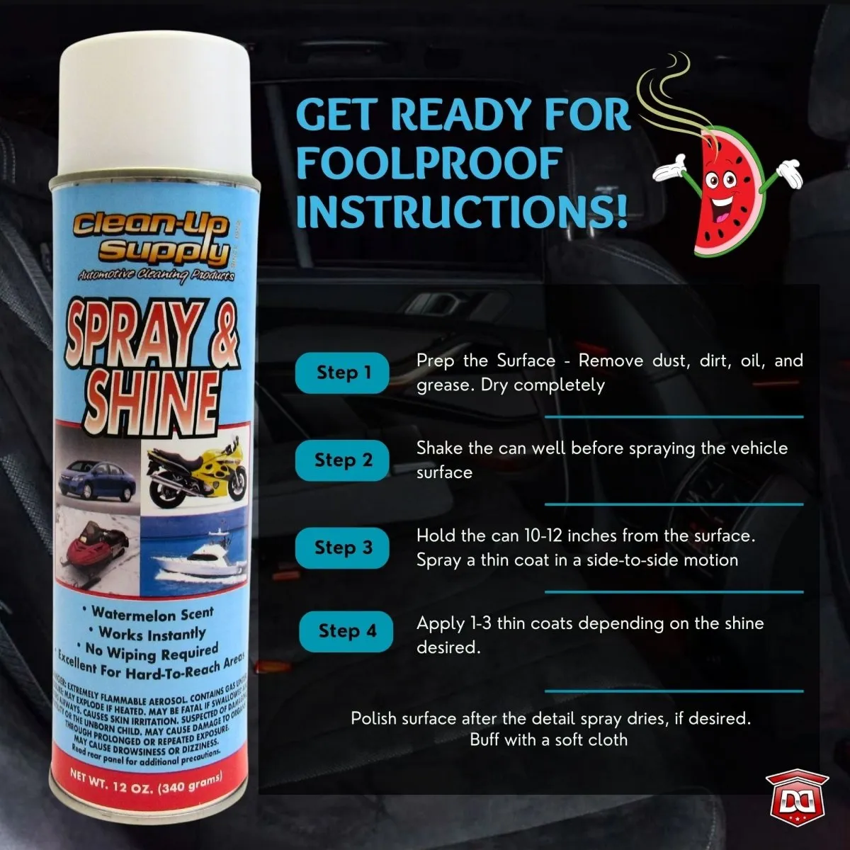 Clean-Up Supply Spray & Shine Detail Spray
