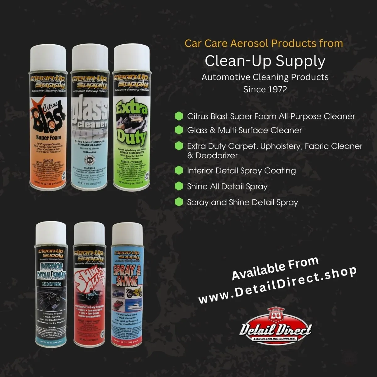 Clean-Up Supply Spray & Shine Detail Spray