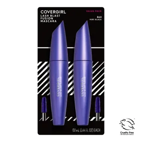 COVERGIRL - Lash Blast Fusion Mascara Value Pack Very Black 860 - 0.44 fl oz (13.1 ml)