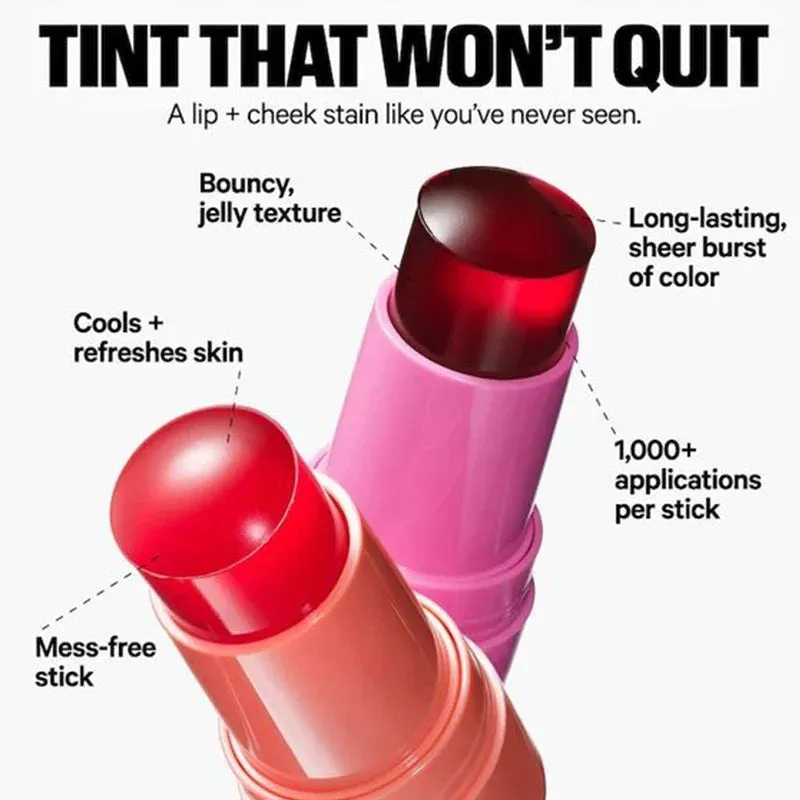 GlowPop Blush Stick 3-in-1: Vibrant Radiance