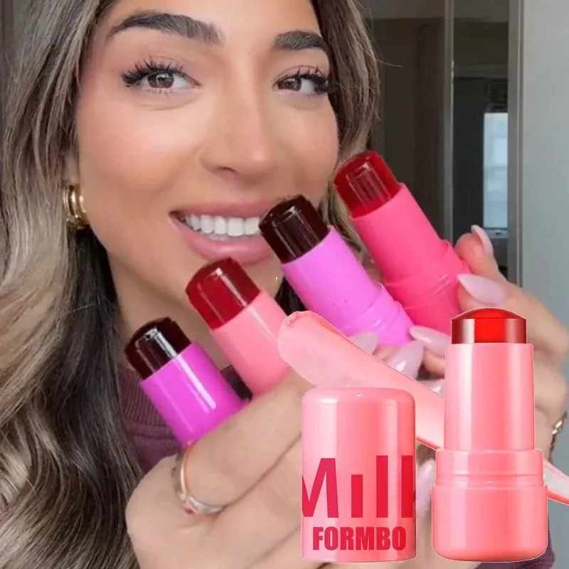 GlowPop Blush Stick 3-in-1: Vibrant Radiance