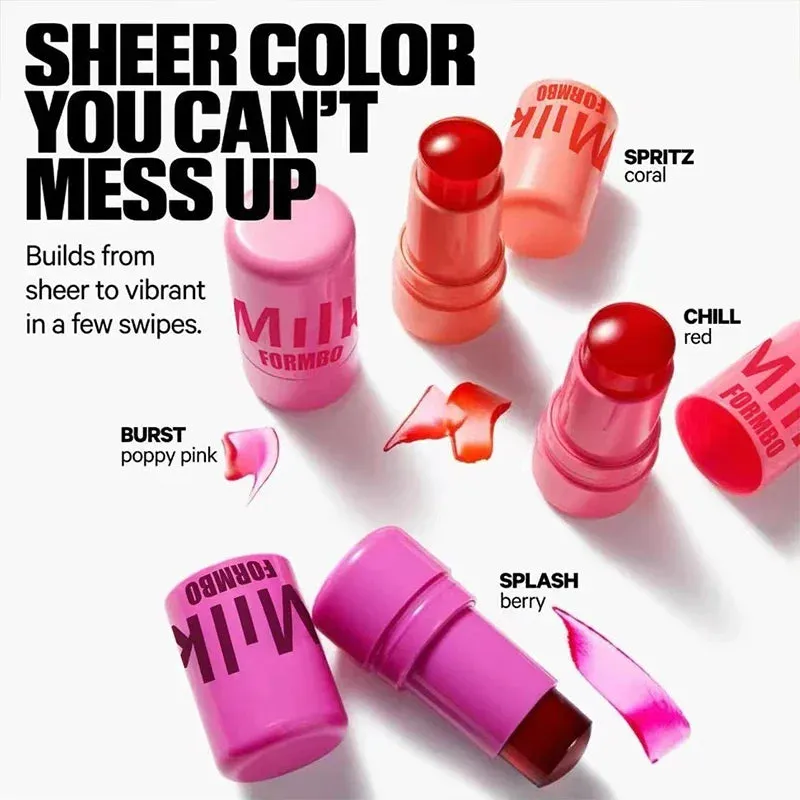 GlowPop Blush Stick 3-in-1: Vibrant Radiance