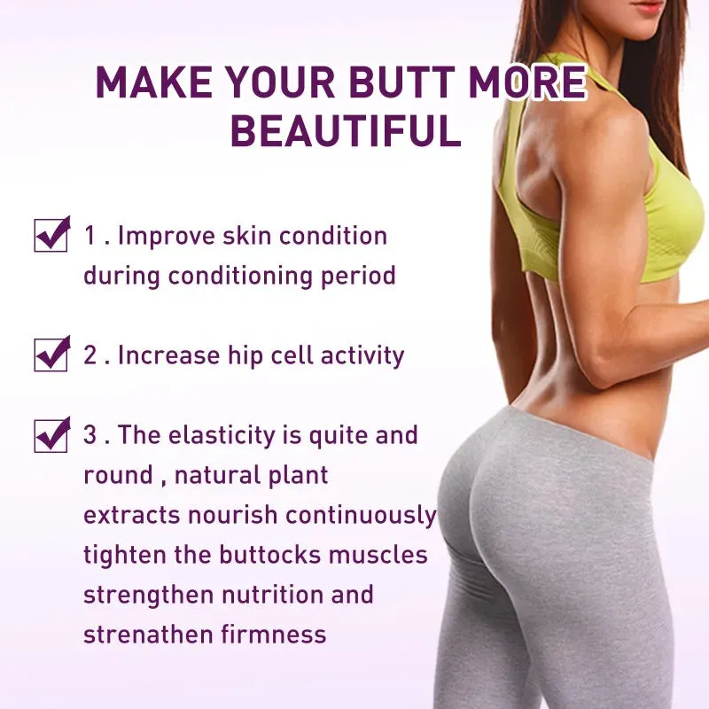Hip Lifting and Firming Cream – Effective Butt Enhancement Oil for Natural Enlargement, Skin Tightening, and Beauty Care