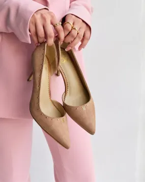 Let’s Circle Back - Nude Cream : Stiletto Heels