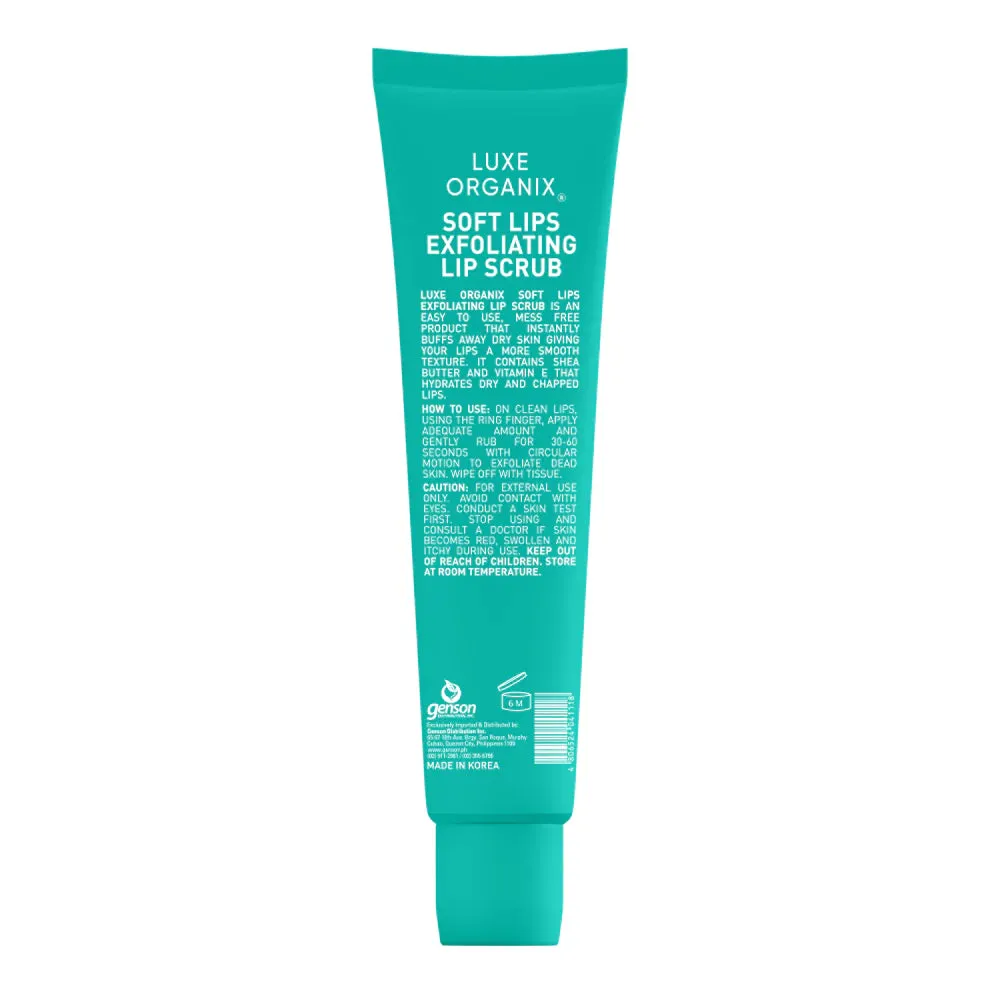 Luxe Organix - Soft Lips - Exfoliating Lip Scrub 15G