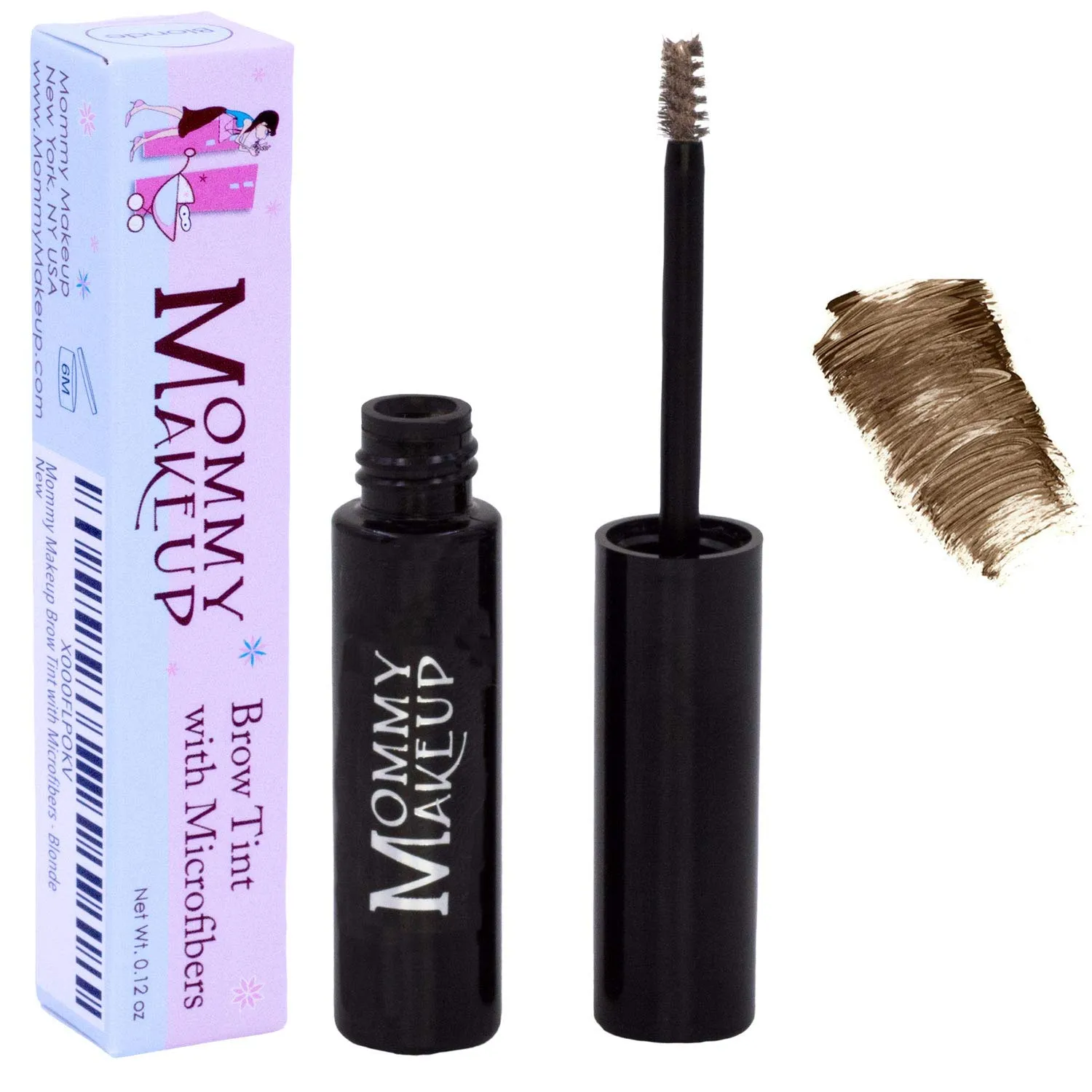Mommy Makeup Brow Tint with Microfibers. Eyebrow Makeup - Long Lasting Eyebrow Gel. Clump-Free, Paraben-free, Talc-free, Made in USA. PETA Certified No Animal Testing - Fawn