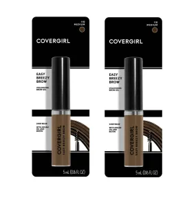 Pack of 2 CoverGirl Easy Breezy Brow Gel, Medium 110
