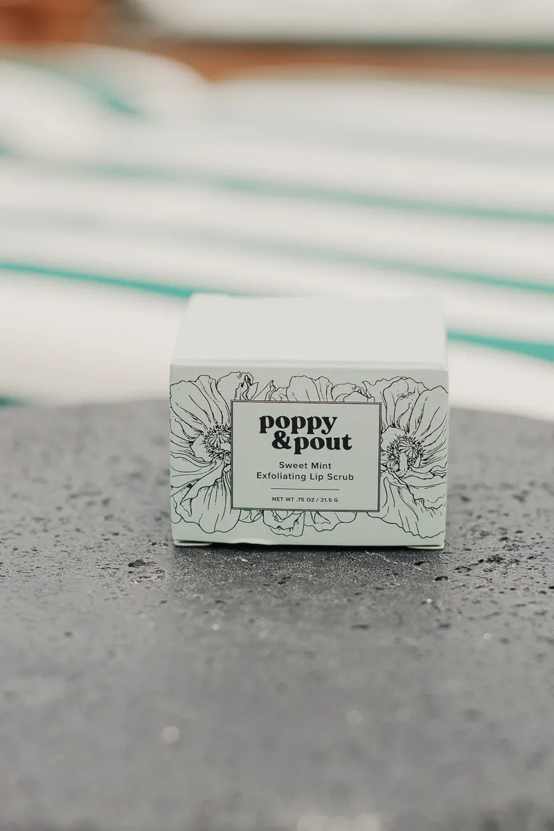 Poppy & Pout Lip Scrub - Sweet Mint