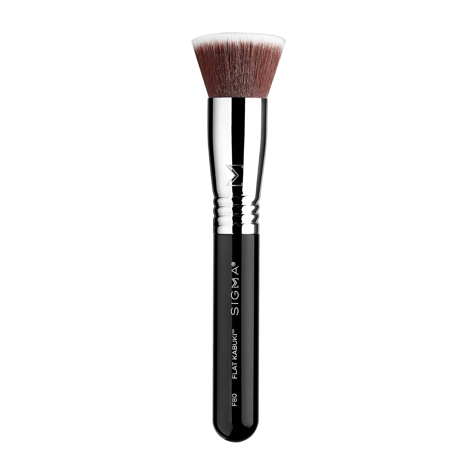 SIGMA F80 Flat Kabuki Brush - Black/Chrome