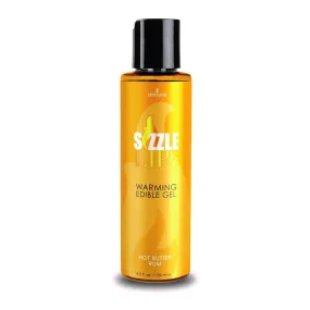 Sizzle Lips Butter Rum Warming Gel 4.2 fl.oz. Bottle