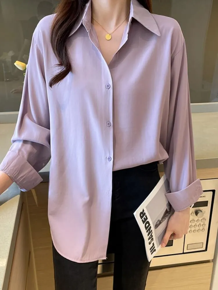 Solid Color Sunscreen Shirt