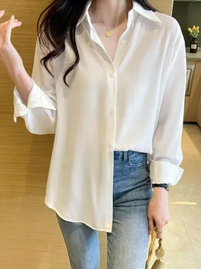 Solid Color Sunscreen Shirt