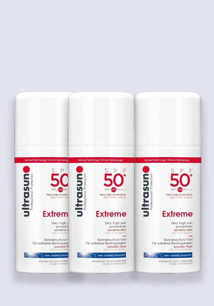 Ultrasun Extreme SPF 50  100ml - 3 Pack Saver
