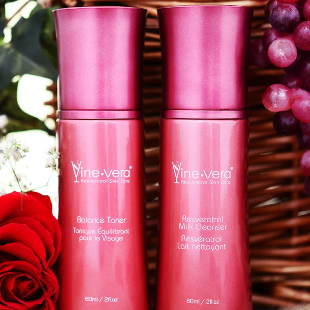 Vine Vera Resveratrol Merlot 2 Step Cleansing Kit