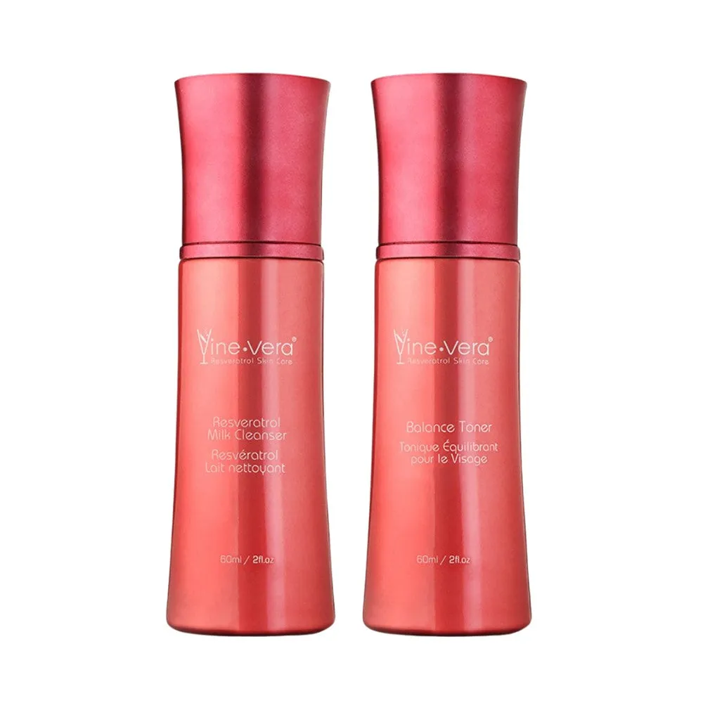 Vine Vera Resveratrol Merlot 2 Step Cleansing Kit