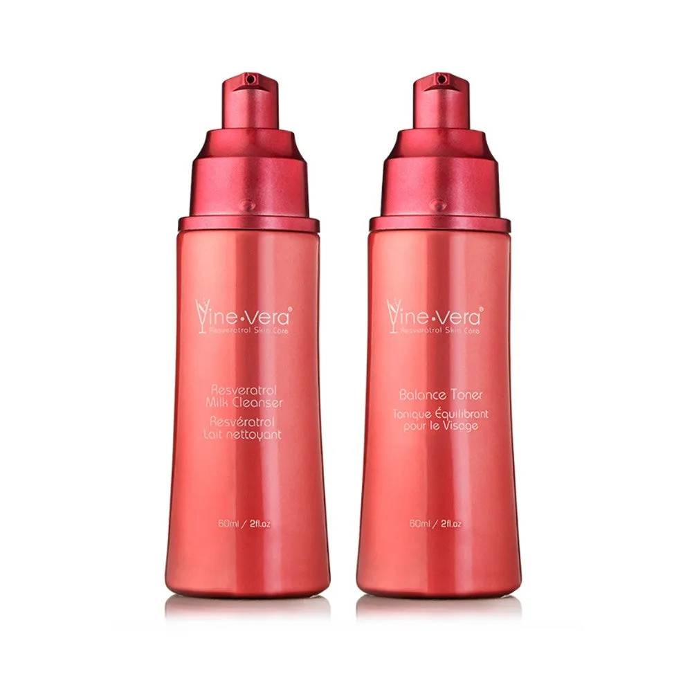 Vine Vera Resveratrol Merlot 2 Step Cleansing Kit